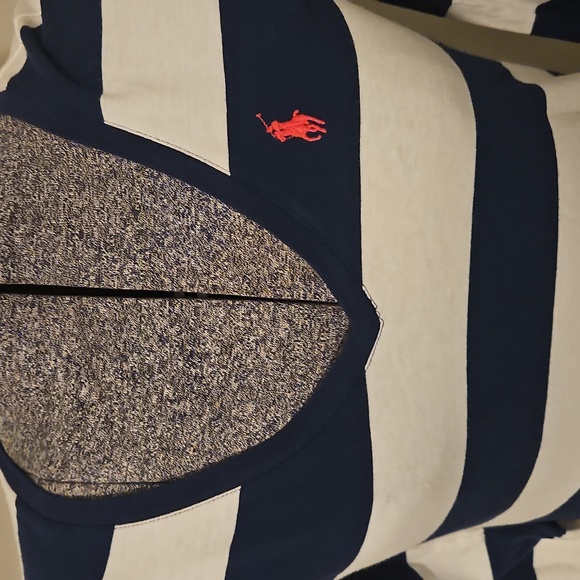 Ralph Lauren Sport Striped Vee Neck Long Sleeve - Picture 2 of 6